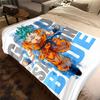 1PC Manta de Franela con Estampado de Son Goku, Alta Calidad para Todas las Estaciones, Decoración del Hogar, Calidez y Comodidad, Perfecta para Regalos de Navidad