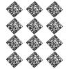 12pcs Hanging Room Divider Panels with Hollow Design for Air Flow Light Enhancement and Privacy In Various Rooms