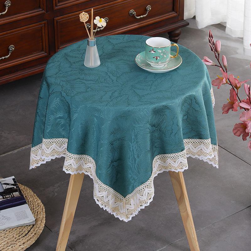 Household Minimalist Dining Table Cloth Countryside Style Small Round Table Cover Rectangular Floral Lace Universal Tablecloth