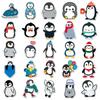 50 Waterproof Penguin Graffiti Stickers for DIY Skateboards, Phone Cases, and Suitcases