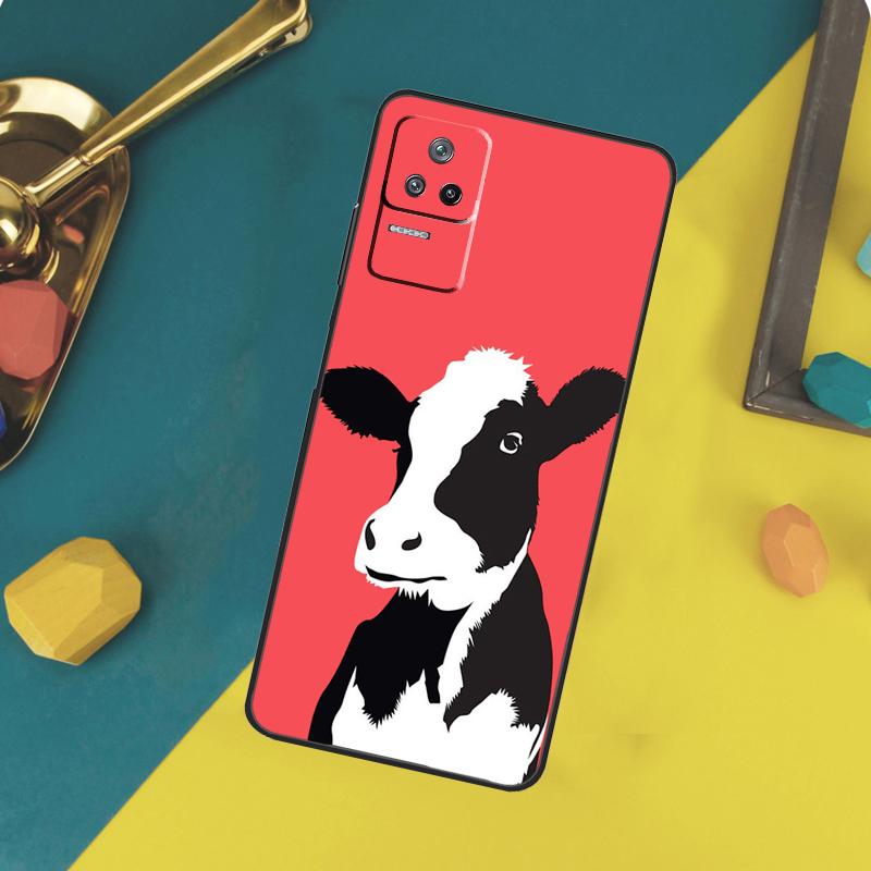 Cute Cartoon Cow Case For Xiaomi 13 14 15 Ultra 11T 12T 13T 14T Pro POCO X7 Pro X3 X5 X6 F5 F6 M6 Pro Funda