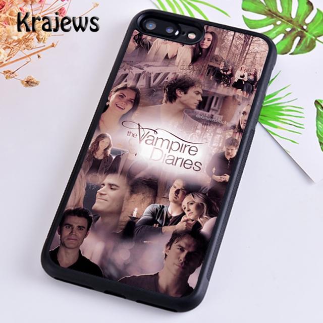 Krajews The Vampire Diaries Phone Case Cover For iPhone 17 Air 16 15 14 Plus 12 13 Pro Max Coque Shell Fundas