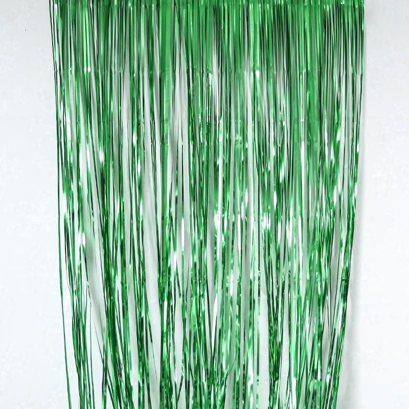 Colorful Rain Silk Door Curtain for Birthday Party Decoration, 1x2.45 meters