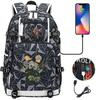 Schulrucksack mit großer Kapazität und Schultergurt; Schüler Drei-teiliges Federmäppchen-Set