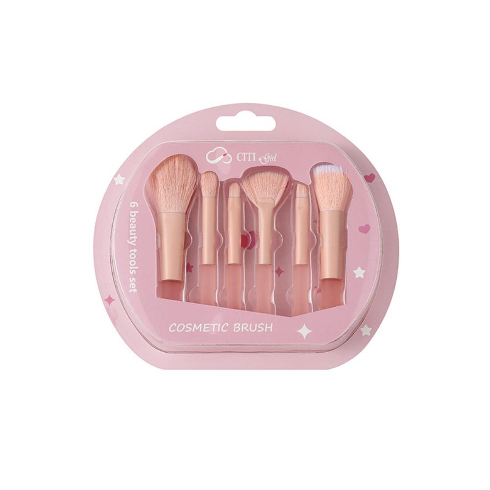 6pcs Soft Makeup Brushes Set Cosmetic Tool Cosmetic Brush Set Eyeshadow Powder Brush  Student