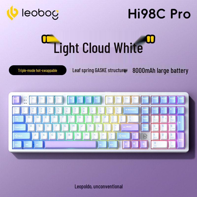 LEOBOG Hi98C Wireless Three-Mode Bluetooth Mechanical Gaming Keyboard