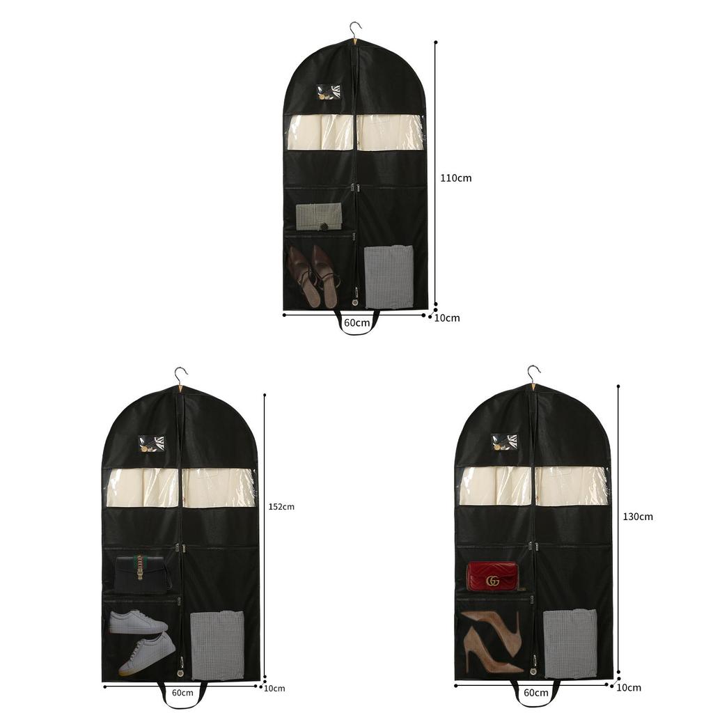 Househome Garment Dust Cover With Nonwoven Fabric For Closet Storage And Protection
