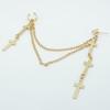 1Pc Ear Cuff Cross Dangle Versatile Alloy Women Fashion Punk Ear Crawler for Women