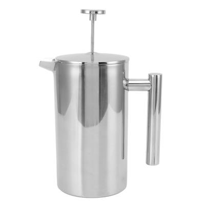 French Press Coffee Maker 304 Stainless Steel Double Wall Teapot Hand Brewed Coffee Press with