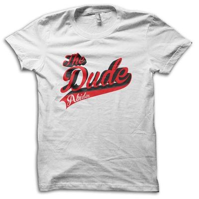 The Dude Il Grande Lebowski Abide Divertente T-Shirt Film Retrò Anni '90 M5624