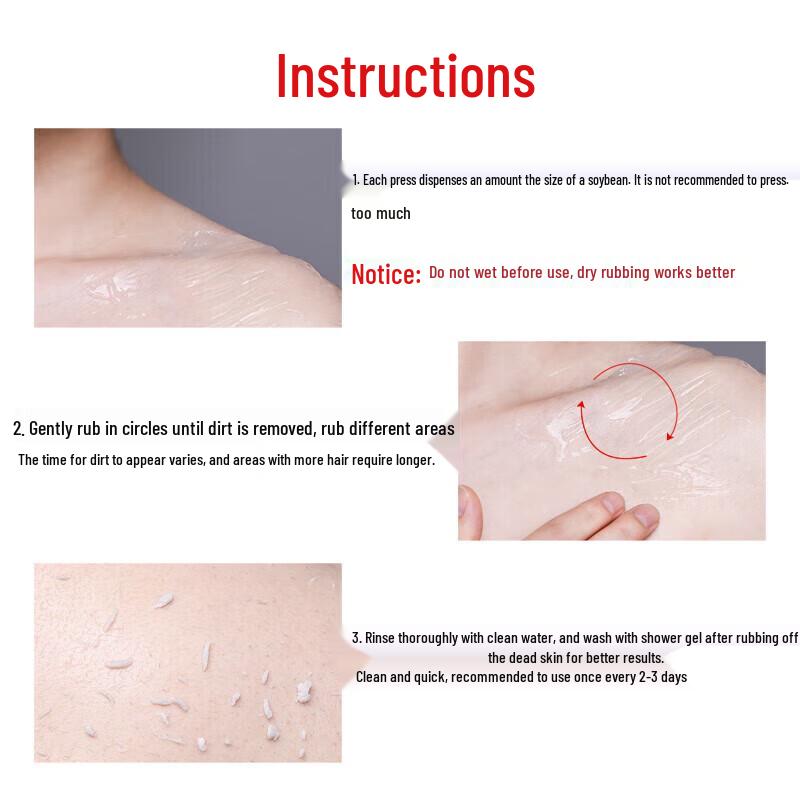 Heyufengyu Men's Exfoliating Body Scrub & Shower Gel