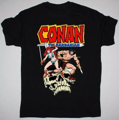 Conan The Barbarian Poster Unisex Black T Shirt Full Size S-5XL Unisex T-Shirt
