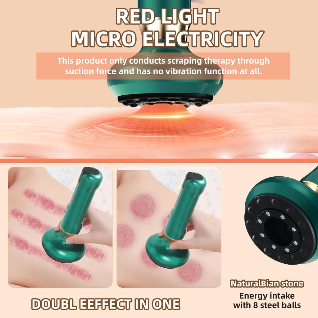 Handheld Cellulite Massager-Cupping Kit for Massage Therapy,Cupping Machine,Cellulite Massager with 12 Suction Modes, Rechargeab