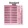 3D Mink Effect Cluster Lashes 8-16mm Volume Lash New Faux Mink Eyelashes  for Women