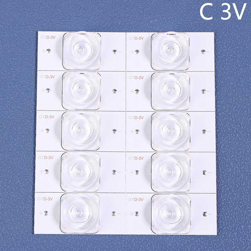 10Pcs Led Beads 3V 6V Lcd Tv Led Bead Smd Light Bead Universal Aluminum Cutting Tv Backlight Strips For 32-65 Inch Led Tv Repair