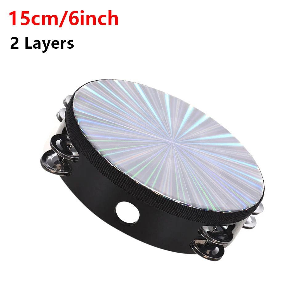 1Pcs Wooden Hand Drum 6/8/10 inch Handbell New Radiant Tambourine Musical Percussion Instrument