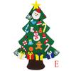 DIY Felt Christmas Tree Christmas Decoration for Home Navidad 2025 New Year Christmas Ornaments Santa Claus Xmas Kids Gifts
