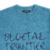 Bluetail Crew Neck Sweater Letter Embroidery Green Azh4sw02gn