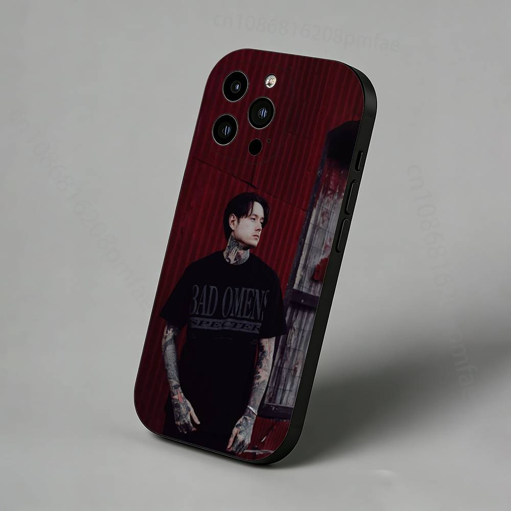 

B-Bad Omens Specter Phone Case For iPhone 17,16,15,14,13,12,11 Pro,Max,Plus,X,XS,XR,SE,Mini iPhone17promax