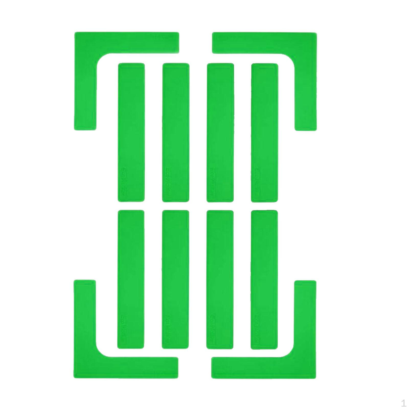 

Набор маркеров для разметки корта Pickleball, аксессуары для разметки линий, многофункциональные маркеры для теннисных бордюров зелёный