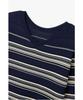 Bobeu V-Neck Striped Knit Pullover_Navy_7156350002
