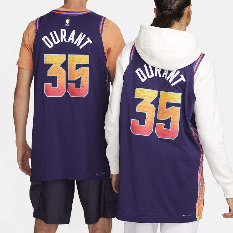 Nike Dri-Fit Alphanumeric Colorblock Basketball Jersey City Edition 2023/24 Unisex Tops Purple DX8773-536