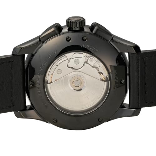 HAMILTON Men's Jazzmaster Watch (H32506730) Automatic, 10 ATM Water Resistant, Sapphire Crystal, Black Dial, Stainless Steel