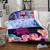 1pc K Pop, Demon Hunters Blanket Lightweight Flannel Blanket Throw Blanket For Sofa, Bed, Travel, Camping, Livingroom, Office, Couch