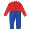 Costume Classic Super Mario for Kids Party Chili Role Play Carnival Christmas Halloween with Hat and Beard Red L 7-8 Years