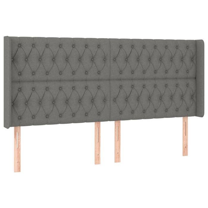 VidaXL Sommier à Lattes de Lit avec Matelas et LED, Lit Rembourré avec Tête de Lit, Lit Double, Lit Adulte de Chambre, 3138582