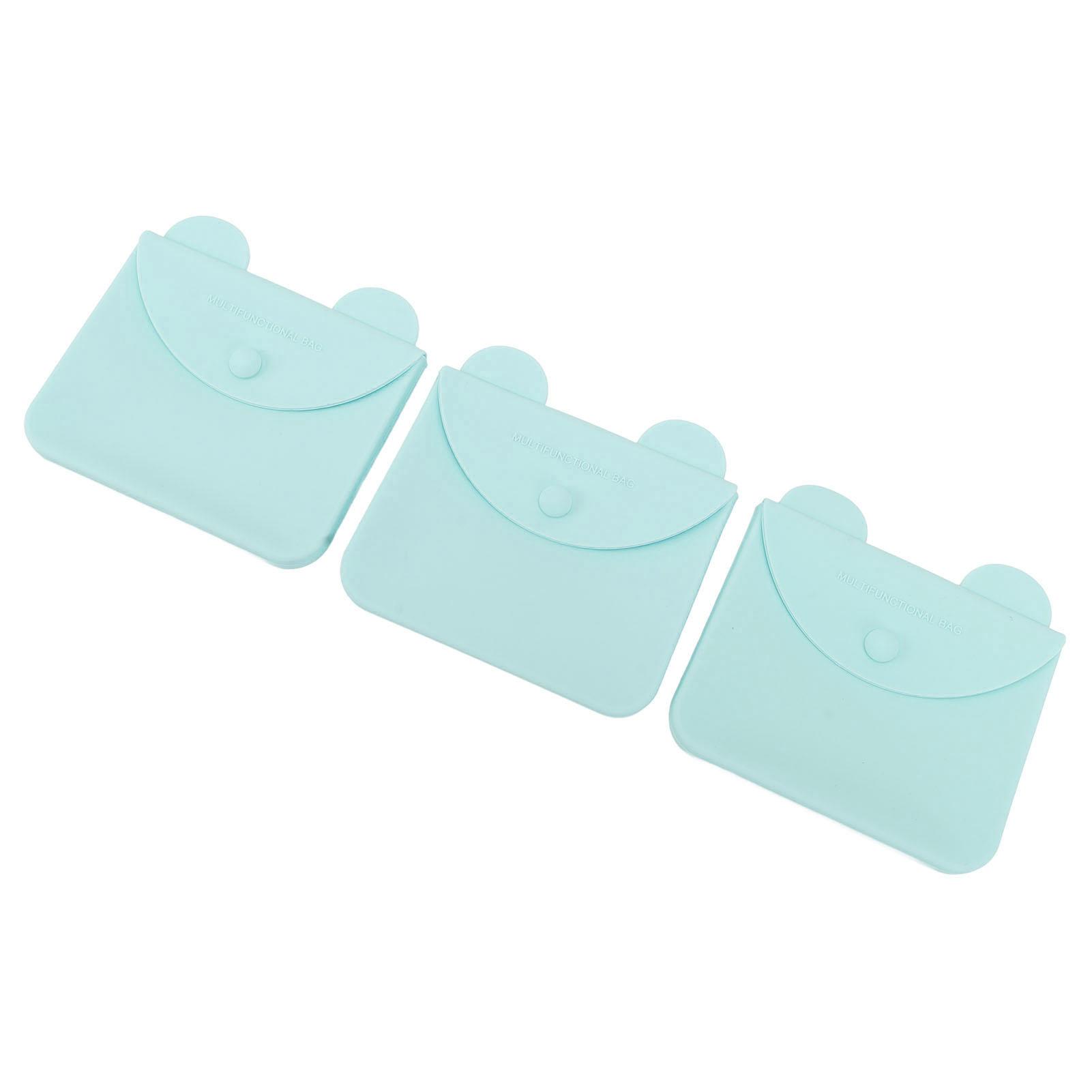 3 PCS Silicone Envelope Storage Box Eco Friendly Portable Sealed Bag Dustproof Temporary Storage Clip 790₽