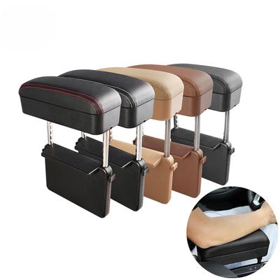 Car Armrest Box Adjustable Elbow Support Seat Gap Organizer Cushion Fit Cars SUV Truck Ergonomic Comfort Drive