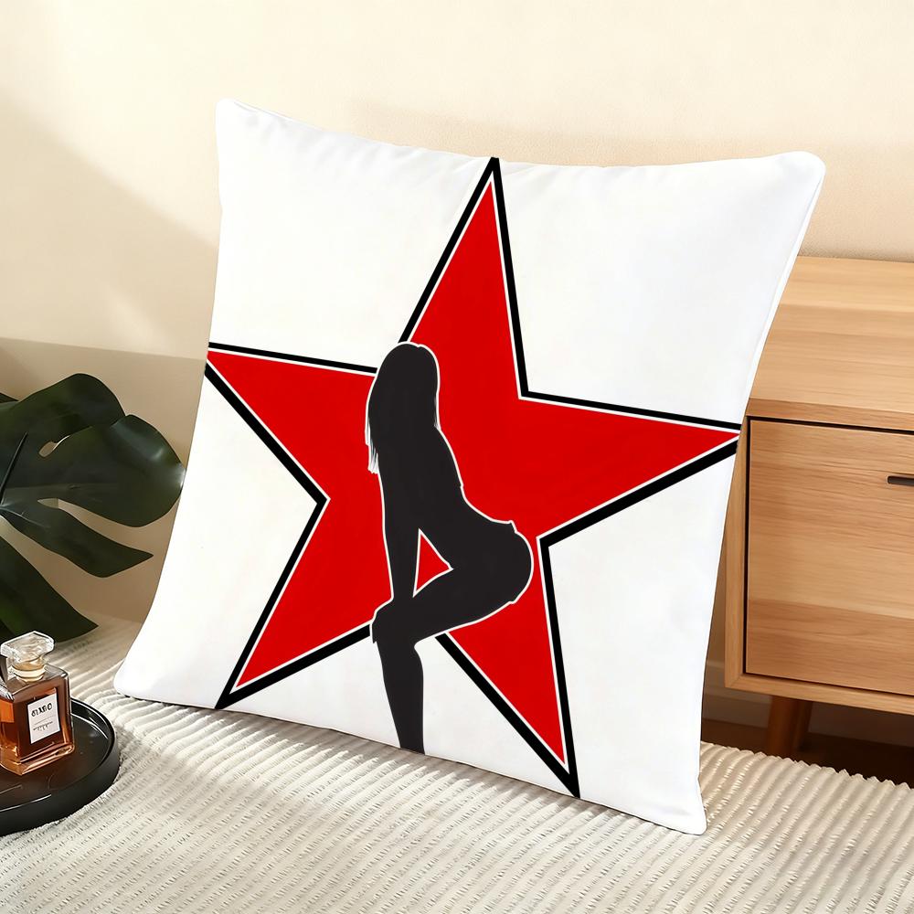 H-hysteric Glamour Girl Чехол для подушки Мягкий короткошерстный чехол для подушки Гладкая уютная текстура Эстетичный чехол для подушки Декор для дома 30cmx30cm