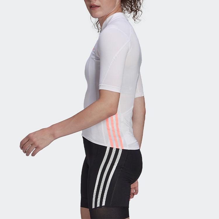 adidas The Jersey Cycling Short Sleeve T-Shirt Women Tops White HB0531