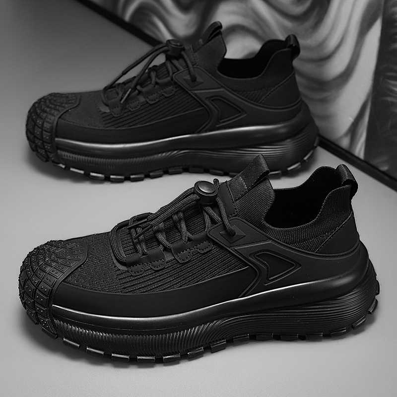Fashion Round Toe Platformed Men's Sneakers Luxury Shoes Men's Casual Boots Luxury Designer Sneakers Sport Popular