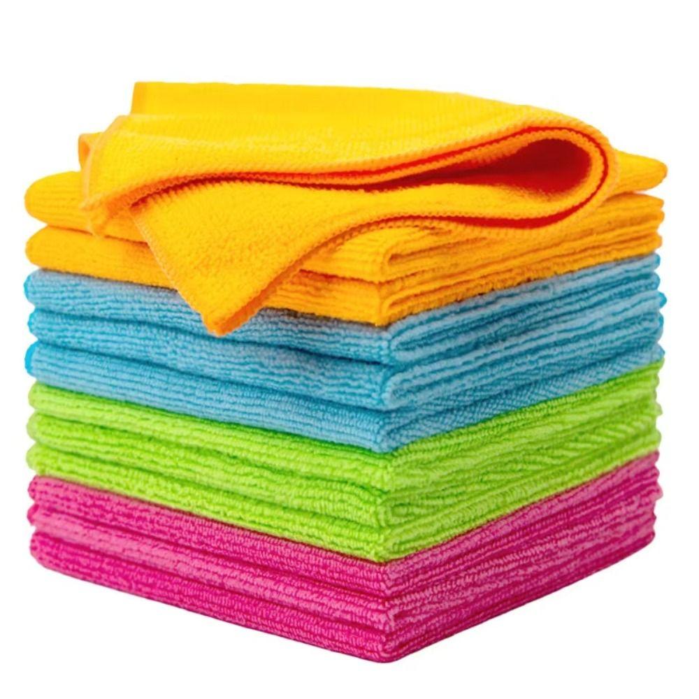 20Pcs Soft Car Cleaning Rag Thickened Super Absorbent Cloths Microfibre Cleaning Cloths  Car Wash
