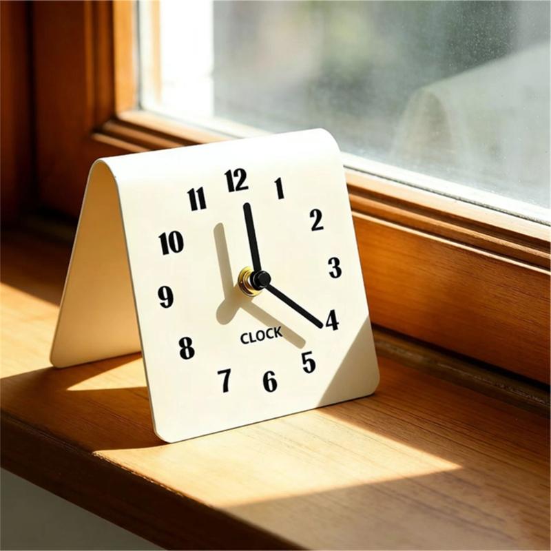 Modern Bedsides Table Analog Clock With Big Number Birthday Christmas Gift For Elderly And Kids No Battery Included