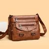 Simple Solid Fashi Versatile PU Square Shoulder Bags & Zipper High Quality Sense of Luxury Armpit Bags for Women 2026 New