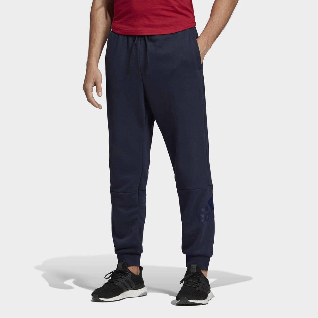 adidas Mittelhoch Lässig Kordelzug Bündchen Gestrickte Sporthosen Herren Unterteile Tintenblau EB5252