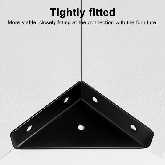 4 Stück Winkelverbinder Kaltgewalzter Stahl Eckwinkel 90 Grad Stahl Verstärkungswinkel Rostbeständige Möbelverbinder