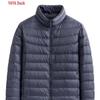 Men's Lightweight Stand-Collar Duck Down Jacket
