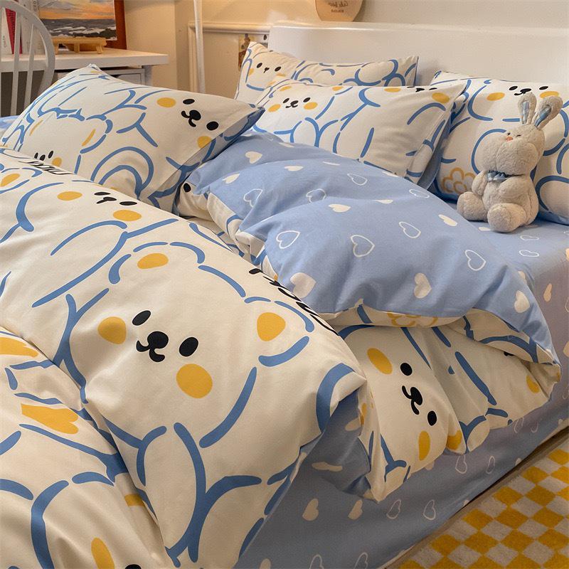 Copripiumino in Twill di Puro Cotone per Dormitori - Singolo/Matrimoniale