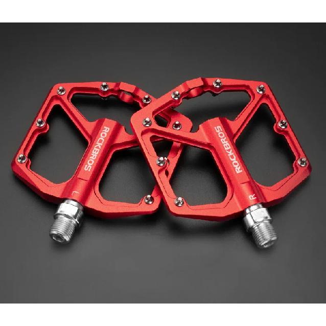 ROCKBROS MTB Road Bicycle Pedals Aluminum Alloy Bike PedalsAnti-slip Ultralight Sealed Bearing One-piece Mountain Bike Pedal