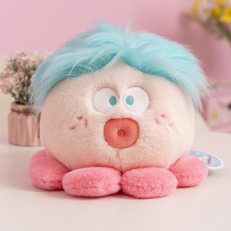 Playful And Cozy Octopus Plush Toy In Vibrant Colors Perfect For Comfort And Decoration