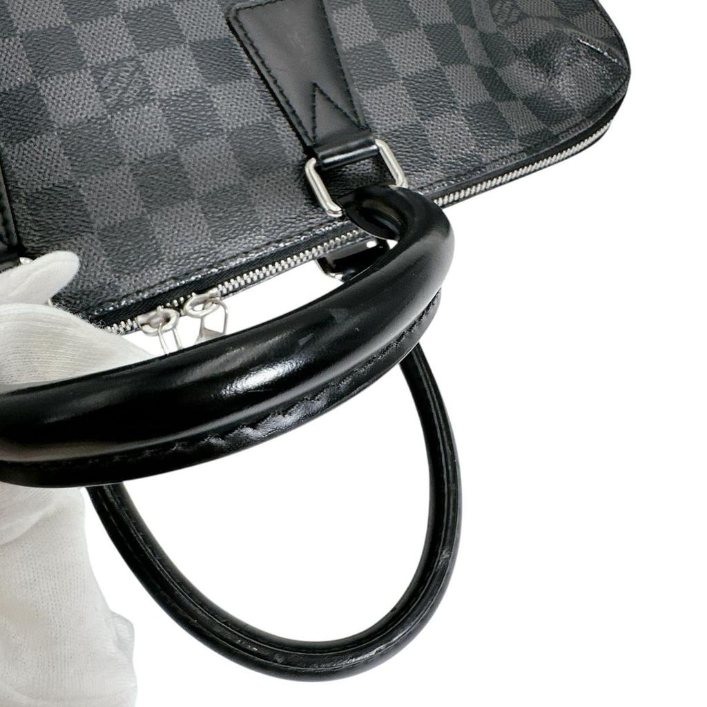 LOUIS VUITTON Damier Porte Documan Jules Business bag black mens N48224 Used