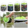 1Pcs Thickened Folding Fishing Bucket Hard Bottom Water Collection New Water Bag