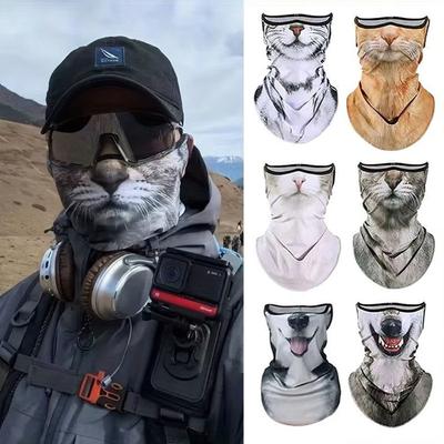 Motorcycle Face Mask Moto Helmet Bandana Hood Ski Neck Full Face Mask Windproof Dustproof Face Shield Men's Biker Mask Summer