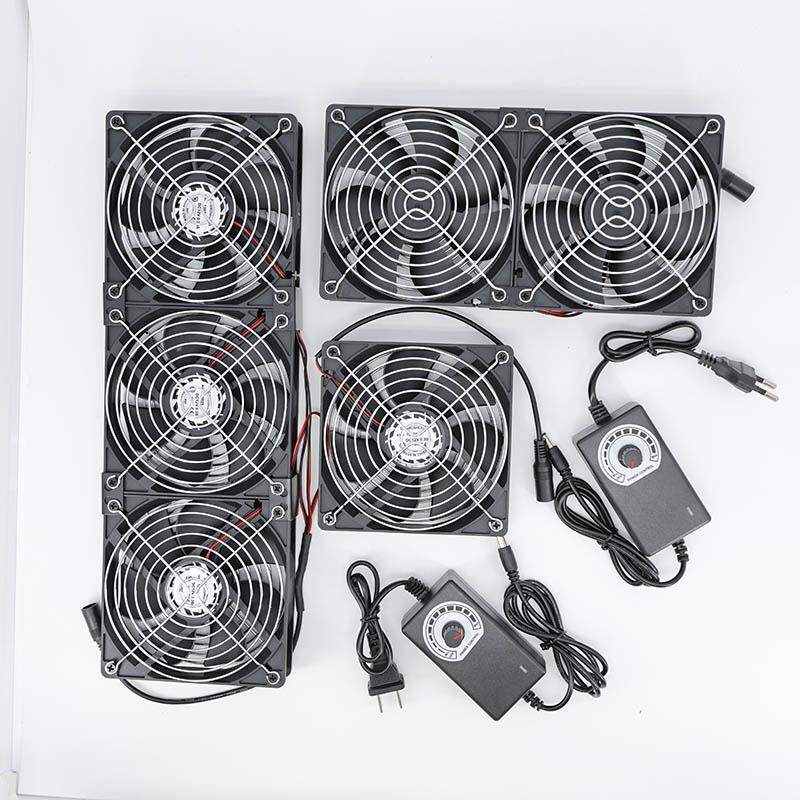 12V DC 120mm 3000RPM Fan 12025 Cooling AC Power Controller 12cm 220V Btc Machine Chassis Workstation Cabinet Radiator Server