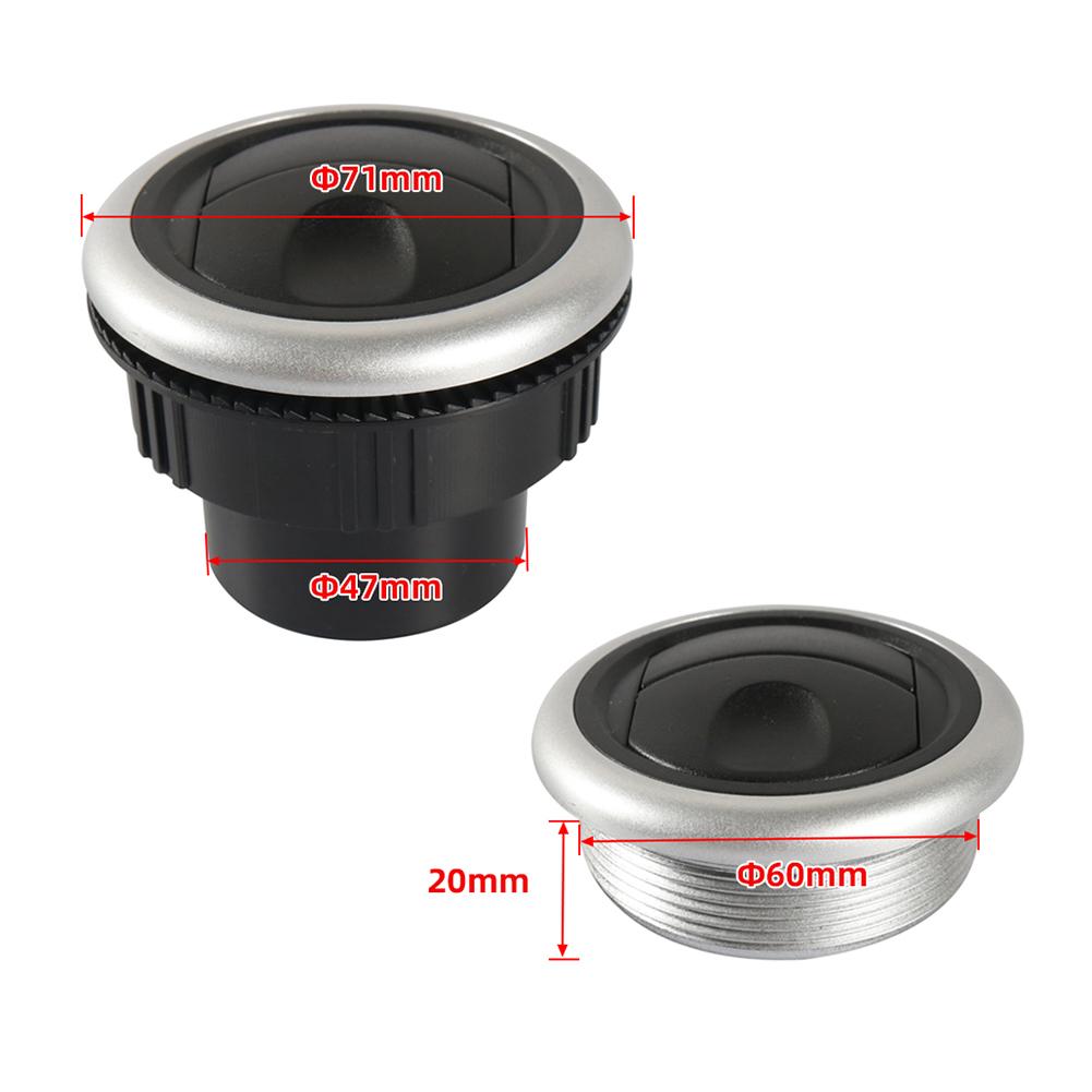 60mm 63mm 75mm Warm Heater Parking Heater RV Bus A/C Air Vent Round Air Conditioning Outlet For Webasto Truck Auto Parts