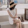 2024 Summer Women's Luxury Minimalist Linen Vest and Shorts Set